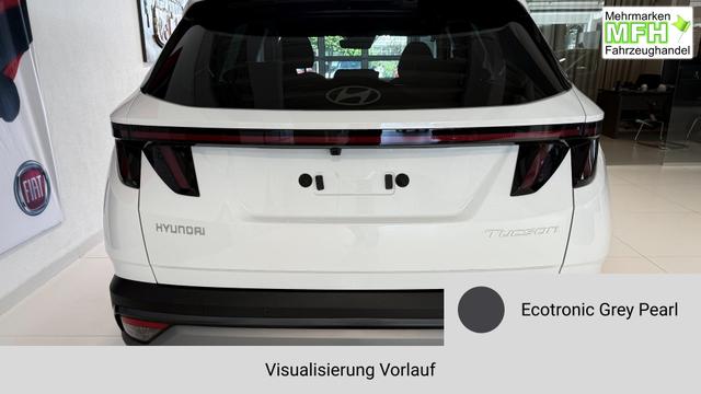 Hyundai TUCSON GO 1.6 T-GDI 48V 2WD DCT 117 kW (160 PS) Lenkradheizung, Sitzheizung, 2-Zonen-Klimaautomatik, Navigationssystem, Android Auto, Apple CarPlay, Induktive Ladestation, Radio, DAB, Smart-Key, Privacy Glass, R&uuml;ckfahrkamera, 18 Zoll Leichtmetallfelgen, uvm. 