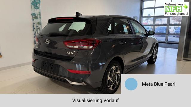 i30 Meta Blue Vorlauf, Beispielbilder, ggf. teilweise mit Sonderausstattung