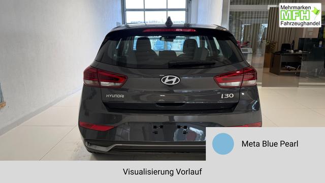 i30 Meta Blue Vorlauf, Beispielbilder, ggf. teilweise mit Sonderausstattung