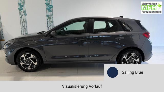 i30 Sailing Blue Vorlauf, Beispielbilder, ggf. teilweise mit Sonderausstattung