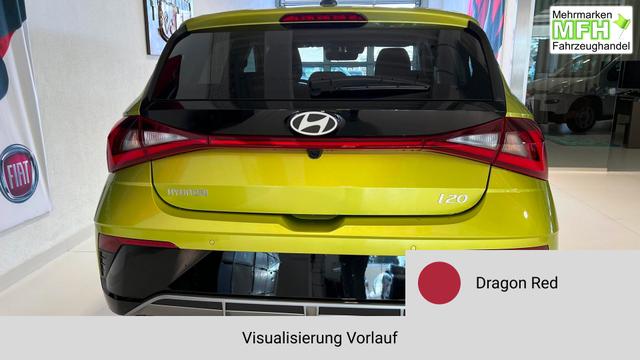 i20 Go Plus Dragon Red Vorlauf, Beispielbilder, ggf. teilweise mit Sonderausstattung