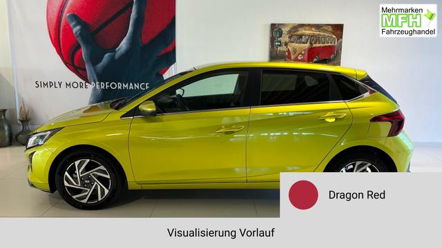 i20 Go Plus Dragon Red Vorlauf, Beispielbilder, ggf. teilweise mit Sonderausstattung