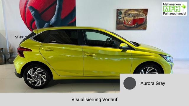 i20 Go Plus Aurora Gray Vorlauf, Beispielbilder, ggf. teilweise mit Sonderausstattung