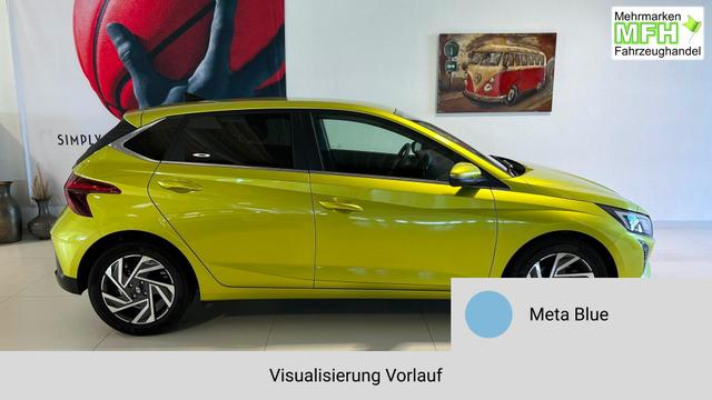 i20 Meta Blue Vorlauf, Beispielbilder, ggf. teilweise mit Sonderausstattung