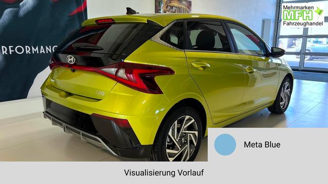 i20 Meta Blue Vorlauf, Beispielbilder, ggf. teilweise mit Sonderausstattung