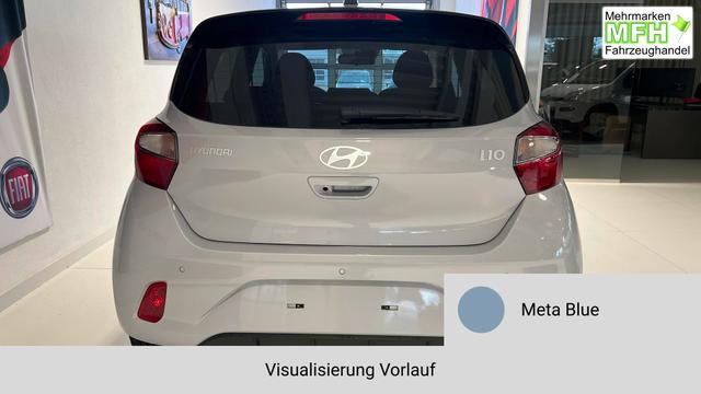 i10 GO Plus Meta Blue Vorlauf, Beispielbilder, ggf. teilweise mit Sonderausstattung