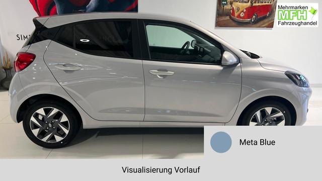 i10 GO Plus Meta Blue Vorlauf, Beispielbilder, ggf. teilweise mit Sonderausstattung