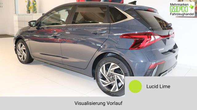 i20 GO Plus Lucid Lime Vorlauf, Beispielbilder, ggf. teilweise mit Sonderausstattung