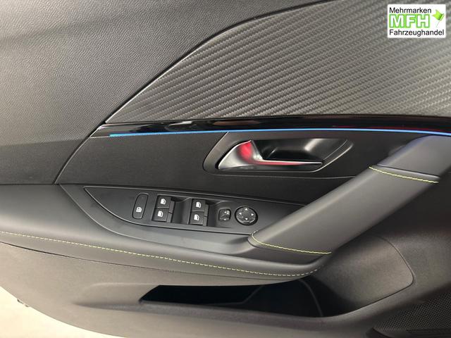 Peugeot e-208 54kWh 156PS/115kW GT Pack 2026, 421km WLTP | +17" ALU +Glasdach +RFK +Adaptiver Tempomat +P.Sensor V+H +EL. Fahrersitz +Massage +Apple CarPlay +W&auml;rmepumpe 