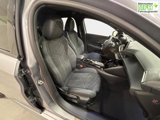 Peugeot e-208 54kWh 156PS/115kW GT Pack 2026, 421km WLTP | +17" ALU +Glasdach +RFK +Adaptiver Tempomat +P.Sensor V+H +EL. Fahrersitz +Massage +Apple CarPlay +W&auml;rmepumpe 