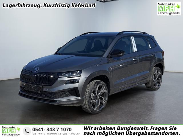 Skoda Karoq - Sportline 1,5 TSI DSG 2ZKlimaautomatik Canton Anh&auml;ngerkupplung Totewinkel Assistent 2 x Einparkhilfe Kamera 19 Zoll Felgen adaptiver Tempomat 5J Garantie