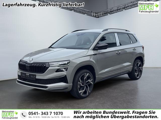 Skoda Karoq - Sportline 1,5 TSI DSG 2ZKlimaautomatik Canton Anh&auml;ngerkupplung Totewinkel Assistent 2 x Einparkhilfe Kamera 19 Zoll Felgen adaptiver Tempomat 5J Garantie