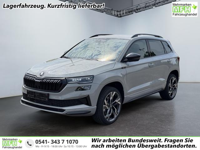 Skoda Karoq - Sportline 1,5 TSI DSG 2ZKlimaautomatik Canton Anh&auml;ngerkupplung Totewinkel Assistent 2 x Einparkhilfe Kamera 19 Zoll Felgen adaptiver Tempomat 5J Garantie