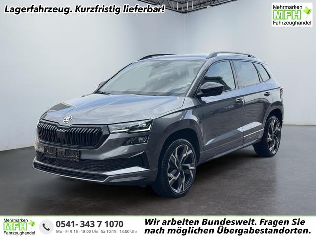 Skoda Karoq - Sportline 1,5 TSI DSG 2ZKlimaautomatik Canton Anh&auml;ngerkupplung Totewinkel Assistent 2 x Einparkhilfe Kamera 19 Zoll Felgen adaptiver Tempomat 5J Garantie