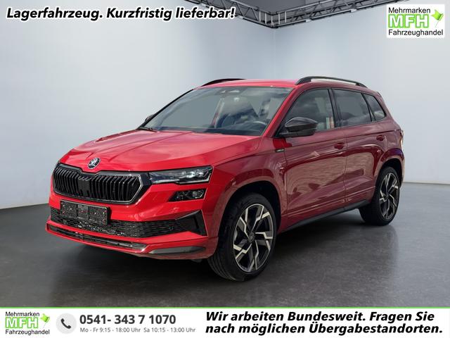 Skoda Karoq - Sportline 2,0 TSI 4x4 DSG 2ZKlimaautomatik Canton Anh&auml;ngerkupplung Totewinkel Assistent 2 x Einparkhilfe Kamera 19 Zoll Felgen adaptiver Tempomat 5J Garantie