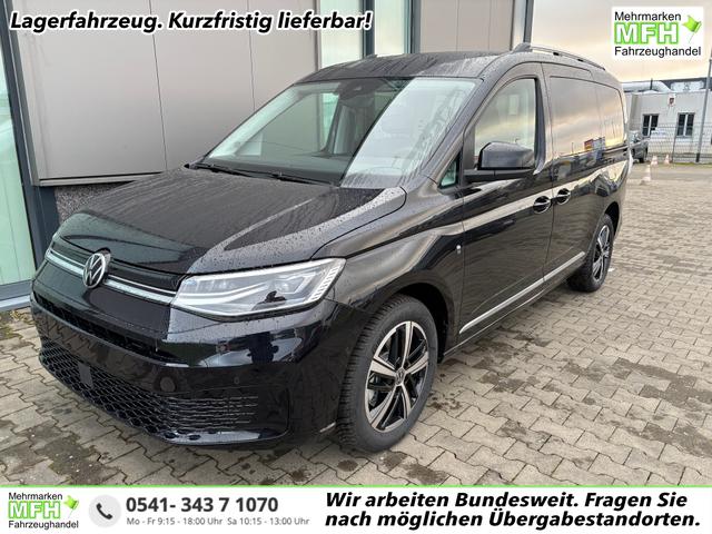 Volkswagen Caddy Style MAXI 7-SITZER 1.5 TSI 115PS DSG/AUTOMATIK, Deep-Black, 17" Alu/Ganzjahresreifen, Winterpaket, ACC-Tempomat, Toter-Winkel, ParkAssist, Parksensoren vo/hi, Rückfahrkamera, Radio Ready2Discover 10" + Wireless AppConnect, Climatronic, Abgedunkelte Scheiben 