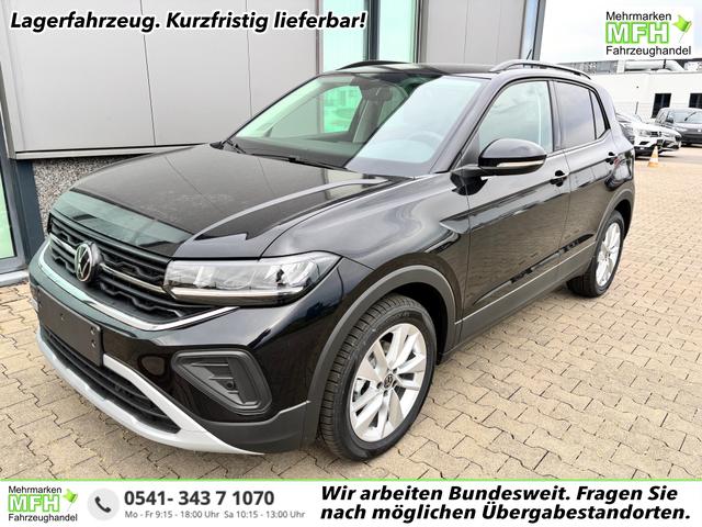 Volkswagen T-Cross - Limited 1.0 TSI 115PS, 5 JAHRE GARANTIE, ANHÄNGERKUPPLUNG, NAVI 8", 17" Alu / Ganzjahresreifen, Climatronic, Sitzheizung, Parksensoren vo/hi + Kamera, Keyless, Privacy-Glas, Deep-Black Perleffekt, Dachreling, Sicht-Paket, Lendenwirbelstützen vorn