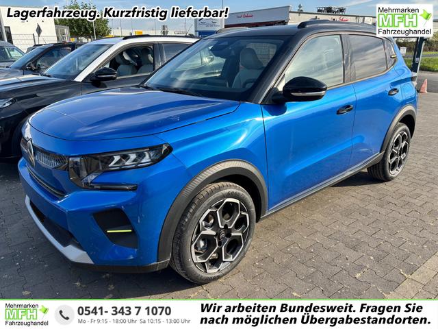 Citro&euml;n C3 - NEUES MODELL "MAX" Turbo 100PS, Blau-Metallic, Winterpaket, 17" Alufelgen, Parksensoren hinten, R&uuml;ckfahrkamera, Klimautomatik, Privacy-Glas, Dachreling, Navigation, Head-up-Display, Au&szlig;enspiegel elektr. einstell-/beheiz-/anklappbar, ZV mit Fernbedienung
