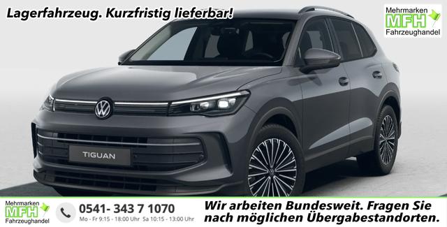 Volkswagen Tiguan - LIFE 1.5 eTSI 150PS DSG, Grau-Metallic, 18" Alu NAPOLI, LED-PLUS-SCHEINWERFER, ELEKTR. HECKKLAPPE, KEYLESS ACCESS, PRIVACY-GLAS, DACHRELING, WINTER-PAKET, ACC, Park Assist, Parksensoren, Kamera, 3-Zonen-Climatronic, Radio/Wireless App-Connect, Digitales Cockpi