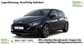Hyundai i20 - Family 1.2i 79PS, SCHWARZ-METALLIC, 16" ALUFELGEN, 5 Jahre Garantie, WINTER-PAKET, KLIMAAUTOMATIK, Abgedunkelte Scheiben, NAVIGATION 10,25", Parksensoren hinten, Rückfahrkamera, Alarm, Lederlenkrad, Tempomat, Armlehne vorne, Reserverad