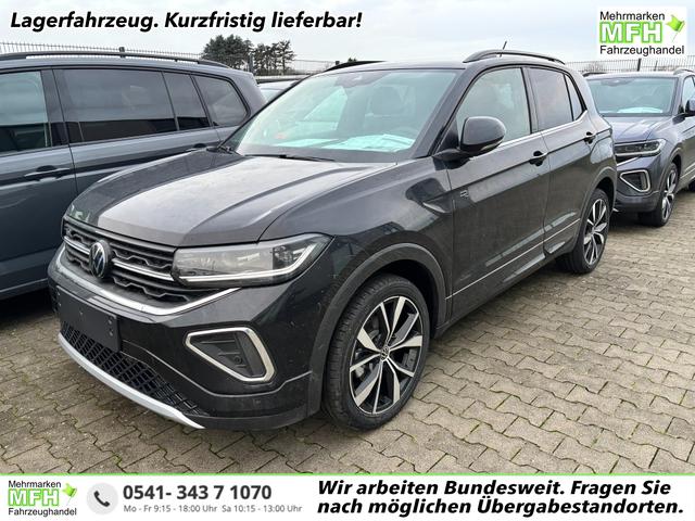 Volkswagen T-Cross - R-Line Limited 1.0 TSI 115PS DSG, 5 JAHRE GARANTIE, CLIMATRONIC, SITZHEIZUNG, Schwarz-Metallic, 18" Alu, MATRIX-LED, Adaptiver Tempomat ACC, Parksensoren, R&uuml;ckfahrkamera, Keyless, Abgedunkelte Scheiben, Radio "Ready2Discover" + App-Connect, M-Lederlenkrad, Side Assist