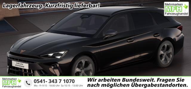 Cupra Leon Sportstourer - Basis 1.5 TSI 150PS 6-Gang, 5 Jahre Garantie, SCHWARZ-METALLIC, AHK SCHWENKBAR, EDGE-PAKET, WINTER-PAKET, Elektr. Heckklappe, Dachreling, 18" Alu, Voll-LED-Scheinwerfer, 3Z-Climatronic, ACC/Tempomat, Digitales Cockpit, Full Link, Parksensoren v/h, Privacy-Glas