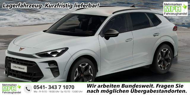 Cupra Terramar - Basis 1.5 e-TSI 150PS DSG, 5J Garantie, WEISS-MET, AHK SCHWENKBAR, 19" Alu, NAVIGATION 19"; MATRIX-LED, KESSY, Alarm, Interieur Moon-Light, Elektr. Heckklappe, ACC, Climatronic, Parksensoren vorn/hinten, TOP-VIEW-Kamera,Intelligent-Drive-Paket, HEAD-UP-DISPLAY