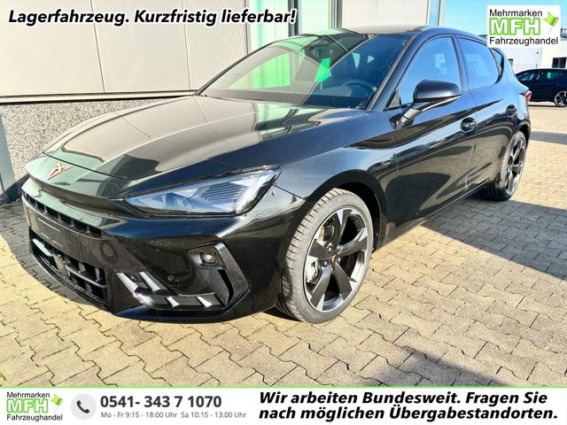 Cupra Leon - Basis 1.5 TSI 150PS 6-Gang, 5 Jahre Garantie, SCHWARZ-METALLIC, EDGE-PAKET, WINTER-PAKET, 18" Alufelgen, Voll-LED-Scheinwerfer, 3Z-Climatronic, ACC/Tempomat, Digitales Cockpit, Full Link, Parksensoren v/h, Privacy-Glas, Multifunktions-Lederlenkrad