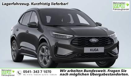 Ford Kuga - ST-Line 2.5 Duratec Hybrid FHEV 180PS CVT (AUTOMATIK), 5J Garantie, Grau-Met, LED-MATRIX-LICHT, WINTER-PAKET, ADAPTIVER TEMPOMAT, 18" Alu, Navigation 13", Parksensoren vorne/hinten, 360&deg;-KAMERA, Climatronic, Privacy-Glas, Key-Free, NOTRAD, Frontscheibe beheizt