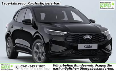 Ford Kuga - ST-Line 2.5 Duratec Hybrid FHEV 180PS CVT (AUTOMATIK), 5J Garantie, Schwarz-Met, LED-MATRIX-LICHT, WINTER-PAKET, ADAPTIVER TEMPOMAT, 18" Alu, Navigation 13", Parksensoren vorne/hinten, 360&deg;-KAMERA, Climatronic, Privacy-Glas, Key-Free, NOTRAD, Frontscheibe beheiz