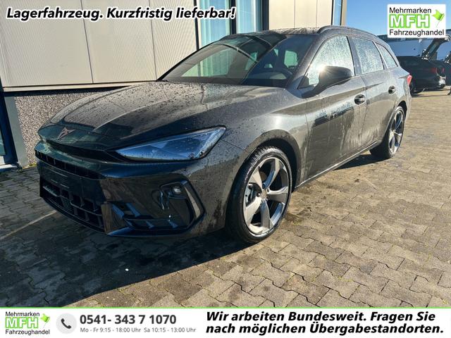Cupra Leon Sportstourer Basis 1.5 TSI 150PS 6-Gang, 5J Garantie, SCHWARZ-METALLIC, MATRIX-LED, AHK SCHWENKBAR, EDGE-PAKET, DYNAMIC-DESIGN, Elektr. Heckklappe, Dachreling, 18" Alu, Voll-LED-Scheinwerfer, 3Z-Climatronic, ACC/Tempomat, Full Link, Parksensoren v/h, Privacy-Glas 