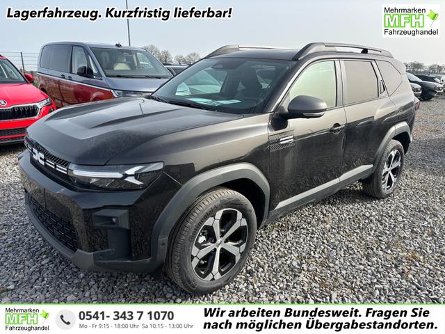 Dacia Bigster - Journey hybrid 155 (FULL-HYBRID) (Benzin+Elektro) AUTOMATIK, SCHWARZ-MET + WINTER-PAKET (Vordersitze, Lenkrad, Frontscheibe beheizt) PARKING (Toter-Winkel, 360&deg;Kamera, Parksensoren vorn/hinten), Klimaautomatik, Privacy, NAVI, ELEK. HECKKLAPPE, 18" Alu, ACC