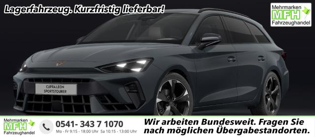 Cupra Leon Sportstourer - Basis 1.5 eTSI 150PS DSG (AUTOMATIK), Fjord-Blau, ANH&Auml;NGERKUPPLUNG, ELEKTR. HECKKLAPPE, KESSY, ALARM, R&Uuml;CKFAHRKAMERA, 18" Alu, Sitzheizung, M-Lederlenkrad beheizt, Parksensoren vorne und hinten, Adaptiver Tempomat, 3-Zonen-Climatronic, Radio 12,9" + Full Link