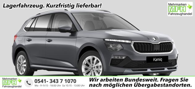 Skoda Kamiq - Selection 1.0 TSI 115PS DSG/AUTOMATIK, 5J GARANTIE, Grau-METALLIC, ELE. HECKKLAPPE, ANH&Auml;NGERKUPPLUNG, BEH. FRONTSCHEIBE, Sitzheizung, Lenkradheizung, Ladeboden, ACC, SIDE Assist, Virtual Cockpit 10", Parksensoren v/h, Kamera, KESSY, Privacy, 16" Alu, Climatronic