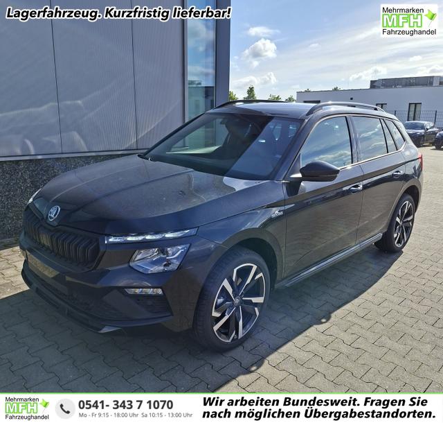 Skoda Kamiq - Monte Carlo 1.5 TSI 150PS DSG, 5J GARANTIE, Schwarz-Perleffekt, 18" ALU, AHK SCHWENKBAR, Panoramadach, Matrix-LED, Parksensoren v/h, Kamera, Tempomat, Virtual Cockpit (8"!!), Kessy, Winter-Paket, Climatronic, Radio 8", SmartLink, NSW, Sport-M-Lederlenkrad beheizt