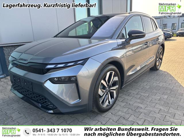 Skoda Elroq - Sportline 60 204PS, GRAPHITE-GRAU METALLIC, ELEKTR. HECKKLAPPE, MATRIX-LED, BEH. FRONTSCHEIBE, SITZHEIZUNG V/H, 3Z-CLIMATRONIC, KESSY+ALARM, 20" ALU, SEITENAIRBAGS HINTEN, PARKSENSOREN R&Uuml;CKFAHRKAMERA, NAVIGATION, SUNSET, TRAVEL ASSIST