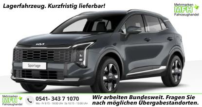 Kia Sportage - Silver 1.6 T-GDI 150PS AUTOMATIK, Penta-Metal Grau METALLIC, 2-Zonen-Klimaautomatik, Navigation 12,3", Parksensoren vorn/hinten, R&uuml;ckfahrkamera, 17" Alufelgen, Winterpaket/Sitzheizung vorne, Beheiztes Lederlenkrad, ACC Tempomat, Alarm, Dachreling Chrom