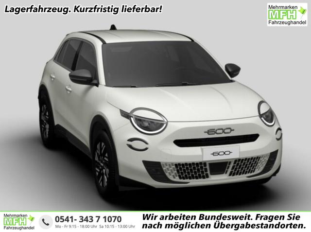 Fiat 600 - RED 11kW-OBC CarPlay W&auml;rmepumpe PDC LED DigC