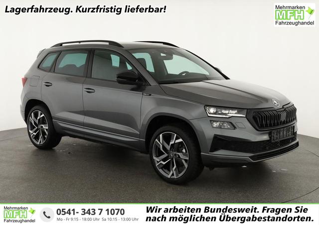 Skoda Karoq - Sportline 4x4 2.0 TDI DSG Sportline, Matrix, Teilleder, Navi, Side, 5-J. Garantie