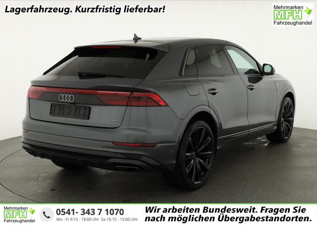 Audi Q8 - 50 TDI quattro qu S-LINE, Luft, Pano, B&O, 23-Zoll, AHK, Leder, AreaView, Optik schwarz