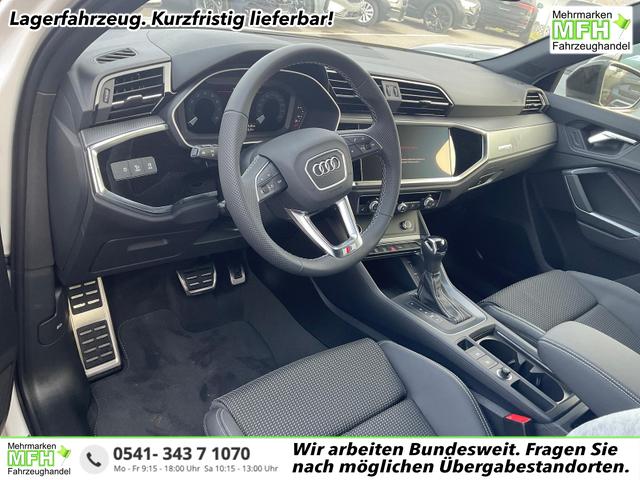 Audi Q3 Sportback - 45 TFSI quattro S line qu S-LINE, AHK, 19-Zoll, Optik schwarz, Navi, Kamera, el. Klappe