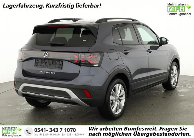 Volkswagen T-Cross - 1.0 TSI 85 kW Life DSG Life, AHK, IQ.Light, Kamera, ACC, Side, Winter, 17-Zoll