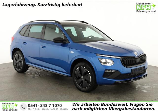 Skoda Kamiq Monte Carlo 1.5 TSI DSG Carlo, Pano, AHK, IQ.Light, Side, Kamera, Winter, 17-Zoll 