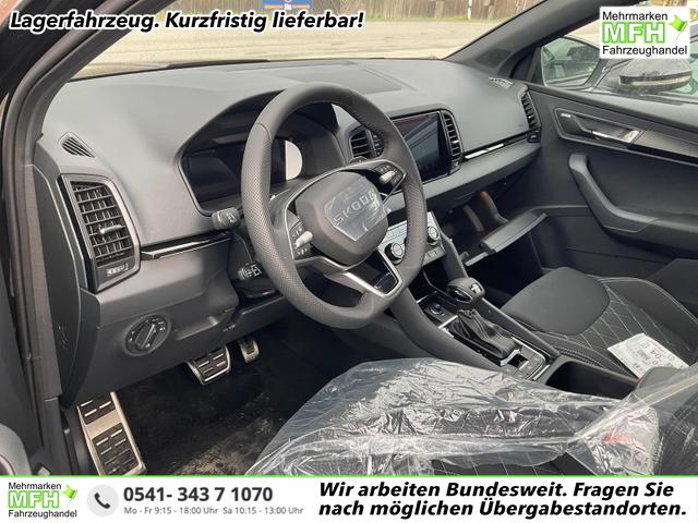 Skoda Karoq - Sportline 1.5 TSI DSG Sportline, Pano, AHK, Navi, CANTON, Matrix, AreaView, Side, FS-beheizbar