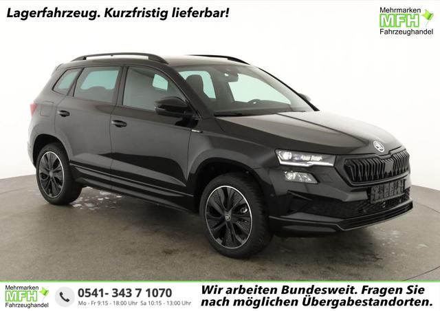 Skoda Karoq - Sportline 1.5 TSI DSG Sportline, AHK, Navi, CANTON, Matrix, AreaView, Side, Kamera, el. Klappe, FS-beheizbar