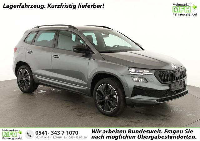Skoda Karoq - Sportline 4x4 2.0 TDI DSG Sportline, AHK, Navi, Matrix, AreaView, Side, Kamera, el. Klappe, FS-beheizbar, Winter