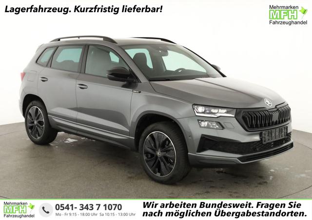 Skoda Karoq - Sportline 4x4 2.0 TDI DSG Sportline, Pano, AHK, Navi, Matrix, AreaView, Side, Kamera, el. Klappe, FS-beheizbar, Winter
