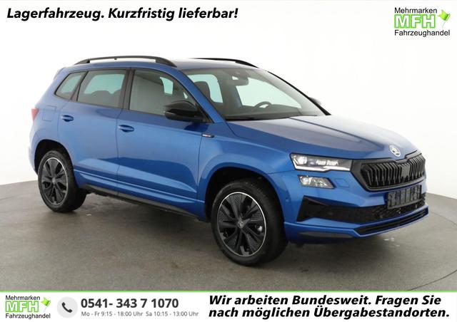 Skoda Karoq - Sportline 1.5 TSI DSG Sportline, Pano, AHK, Navi, CANTON, Matrix, AreaView, Side, FS-beheizbar