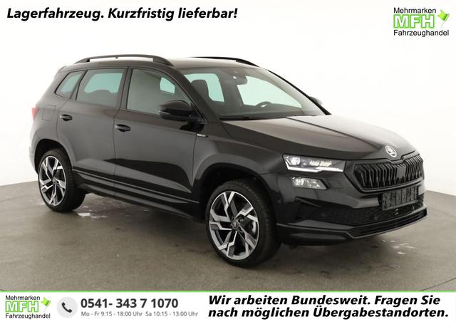 Skoda Karoq - Sportline 1.5 TSI DSG Sportline, Pano, AHK, Navi, Matrix, AreaView, Side, FS-beheizbar, Winter, 19-Zoll