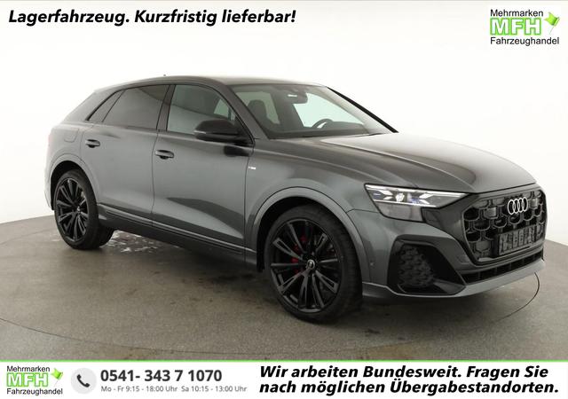 Audi Q8 - 50 TDI quattro qu S-LINE, Standheizung, HuD, Luft, Pano, B&O, 23-Zoll, AHK, Leder, AreaView, Optik schwarz